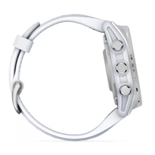 Garmin fenix 8 43 mm AMOLED Silver, Whitestone remen